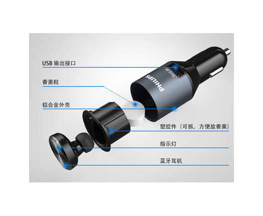 飞利浦车载蓝牙耳机 SHB1803